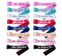 DIY Custom Personality Satin Sash Writen As You Want Wedding Bridal Shower Team Bride Tribe Satin Sash Bachelorette Party Decor (2pcs)