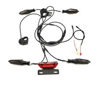 DIY Custom Version Electric Bike 24V/36V/48V Headlight Front Rear Turn Signal Light Brake Light Ebike Conversion Kits,B