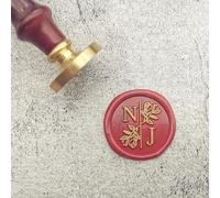 DIY Customize Double Name Wax Seal Stamp - Personalized 2 Initials Letter Stamp/Sealing Wax/Wedding Wax Seal Stamp Custom Invitations Envelop