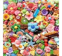 DIY Cute Charms for Bracelets Charms for DIY Keychain & Jewelry Making | No Repeating Bracelet Charms,Mini Fruit,Candy,& Animal Style Charm for Crafts,Assorted Charms for Funny Bag Purse Backpack