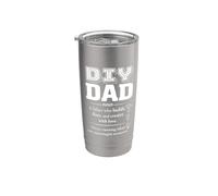 DIY Dad Builder Maker Fixer Creator Father Woodworking Stainless Steel Insulated Tumbler