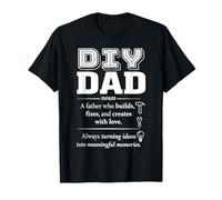 DIY Dad Builder Maker Fixer Creator Father Woodworking T-Shirt