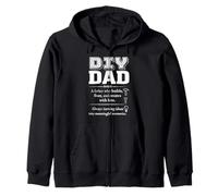 DIY Dad Builder Maker Fixer Creator Father Woodworking Zip Hoodie