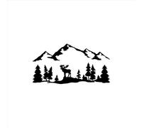 DIY Decals Emblems Stickers Body Kits Decal Mountains Stickers SUV RV Camper Elk Tree Forest Mountain Vinyl Sticker Outdoor Car Decoration Decorative Stickers (Color : G, Size : 50X26CM) ( Color : Ner