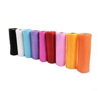 DIY Deco Mesh Ribbon 30 Feet Long Perfect for Making Wreaths, Bows, Swags, Garlands in Various Craft Projects (Pink)