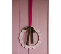 Diy Decorative Customisable Medium Wooden Scallop Wreath 290mm X 9mm By Hello Nook