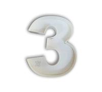 DIY decorative wooden fillable numbers 3, Hollow Fillable Numbers Shape 0-9