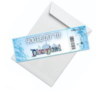 DIY Destination Travel Ticket Card Personalized Holiday Card Surprise Card Birthday Travel Destination Card Greeting Card Celebration Card Ticket (1 pack) (1 Pack)