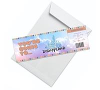 DIY Destination Travel Ticket Card Personalized Holiday Card Valentine's Day Surprise Card Birthday Travel Destination Card Greeting Card Celebration Card Ticket (Design 2 (1 Pack))