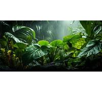 DIY Diamond Art Kits, 5D AI Colored Diamond Painting Kit, Full Drill Arts and Crafts for Adults DIY Painting, Tropical Plants Crystal Art Rhinestone Embroidery for Home Wall Decor, 20x40cm-T41