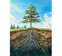 DIY Diamond Art Kits Adults, Ancient Trees 5D Full Drill Square Diamond Painting Gem Art， Mosaic Embroidery Gift for Home Wall Decor Living Lndoor Room Teenage Children Girl Gifts 70x140cm LZ225M