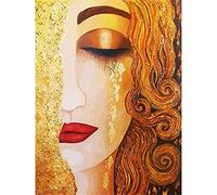 DIY Diamond Art Kits Half Face Woman 5D Full Drill Diamond Painting Kits for Adults/Kids Crystal Rhinestone Painting Embroidery Cross Stitch Art Diamond Craft for Home Wall Decor Square Drill 60x80cm