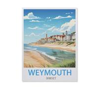 DIY Diamond Art Kits，Weymouth Dorset，Full Drill Round Rhinestone Diamond Art Painting Accessories, Cross Stitch Embroidery Canvas for Crafts Home Wall Decor(30 x 40 cm/11.81 x 15.74 inches)-FI71