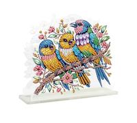 DIY Diamond Art Napkin Holder, Acrylic Diamond Art Paper Towel Storage Rack Decor, Double Sided Diamond Painting Kits Cocktail Holders for Paper, Dining Table Decor (Blue-01)