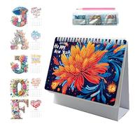 DIY Diamond Art Painting 2026 Desk Calendar with To Do List - Standing Flip Desktop Monthly Planner From Jan To Dec 2026, Creative Craft Ornament for Home Office Decoration & Gift Idea