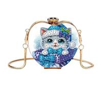 DIY Diamond Art Painting Canvas Crossbody Bag Handbag Purse Tote Shoulder Bag DIY Diamond Painting Crossbody Bags for Coins Lipstick Earphones