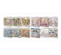 DIY Diamond Greeting Card Diamond Art Creative Birthday Blessing Gift Folding Greeting Card Set-2PCS-A