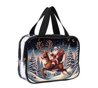 DIY Diamond Painting Bling Rhinestone Makeup Bag Large Capacity Crystal Rhinestone Cosmetic Bag Transparent Diamond Dot Storage Bag for Cash Daily & Travel, Hzd062