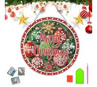 DIY Diamond Painting Christmas Ball Ornaments - 5D Art Hanging Decorations for Wall, Door, Home Decor