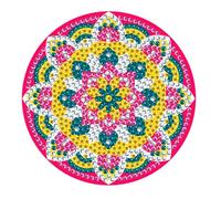 DIY Diamond Painting Coasters with LED Illuminated Base, Lighted Mandala Diamond Art for Adult use Coasters for House Parties and Bar Parties (Mandala C)