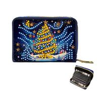 DIY Diamond Painting Crystal Rhinestone Purse Zipper Closure Bling Rhinestone Makeup Bag Large Capacity 5D Diamond Painting Pouch for Cash Carry Daily Use Travel