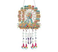 DIY Diamond Spring Series Pendant Painting Wind Chime, DIY Diamond Art Kits, Acrylic Home Decoration Wind Chime Pendant for Home Indoor Outdoor-Ferris Wheel