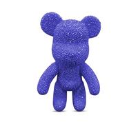 DIY Diamond Violent Bear - Rhinestone Vinyl Figurine Make Your Own Sparkling Crystal Collectible Handcrafted Bling Decor & Creative Craft Kit (Blue)