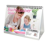 DIY - DIN A5 - Bastelzauber Desk Calendar for 2026 - Seelenzauber - Gift Set: 1 x Calendar, 1 x Christmas Pendant (2 Pieces)