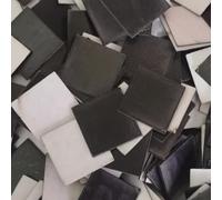 DIY Disco Ball Glass Mirror Stickers 100PCS 50X50MM for Artistic Home Decor (Black)