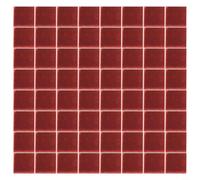 DIY Disco Ball Mosaics, 100PCS Glass Mirror Stickers 20x20MM for Crafting and Home Decoration (Red)