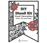 DIY Diwali Kit, Diwali Decorations Color, Cut and Paste: Diwali Party Activity for All Ages, Make your own Diwali Gift Box and Tea-Light Holder