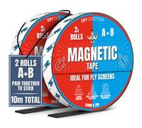 Diy Doctor 10M B Magnetic Tape Set Black Self-Adhesive Cut-To-Fit Magnet Strip (5M+5M)