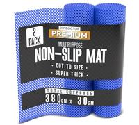 DIY Doctor - 2x Anti Slip Gripper Rolls (190 x 30cm) - Rug Gripper - Anti Slip Rug Underlay - Rug Grippers for Laminate Floor - Carpet Grippers - Non Slip PVC Matting - Shelf Drawer Liner Blue