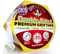 DIY Doctor Double Sided Carpet Tape Heavy Duty, 1 Pack (20 Meters x 21mm), No Residue Extra Strong Sticky Rug Grip Tape, Carpet Grippers for Rugs