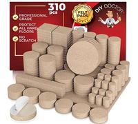 DIY Doctor Felt Furniture Pads - 310 Pcs Floor Protectors - Sofa Feet Protectors for Wooden Floors - For Furniture Legs