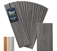 DIY Doctor Self Adhesive Vinyl Floor Tiles 5.02m², Wood Effect, Dark Grey | 36 Peel and Stick Planks - Waterproof, Wear Resistant - Lays Over Existing Kitchen, Bathroom, Hallway Floors