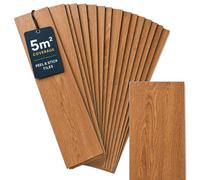 Diy Doctor Self Adhesive Vinyl Floor Tiles, Wood Effect Planks, Dark Wood