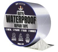 DIY Doctor Waterproof Tape for Leaks - Butyl Roof Sealant Tape - Outdoor Waterproof Repair Tape with Aluminium Foil - 50mm x 5m