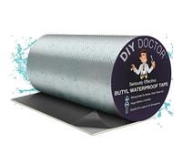 DIY Doctor Waterproof Tape for Leaks - Butyl Roof Sealant Tape - Outdoor Waterproof Repair Tape with Aluminium Foil - 300mm x 5m