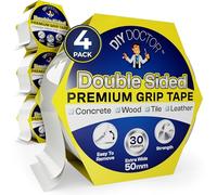 DIY Doctor XL Double Sided Carpet Tape 30m x 50mm, Heavy Duty, 4 Pack