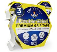 DIY Doctor XL Heavy Duty Double Sided Carpet Tape - 3 Pack (30m length x 50mm width) - Secure Rugs & Carpets on Any Surface - Long-Lasting & Reliable Grip
