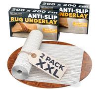 DIY Doctor XXL Rug Gripper, 200x200cm Non-Slip Underlay, 2 Pack