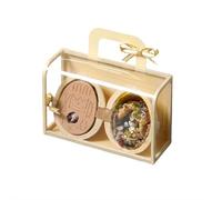 DIY Doll-house Miniature Kit with Walnut Shell House, 3D Wooden Puzzle Crafts for Adults and Kids - Microscopic Secret Garden Rabbit Scene - Creative Birthday Gift for Girls and Teens