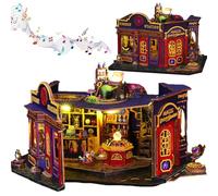Diy Dollhouse Kit, Led Atmosphere Light Handmade Kit, Miniature House Model, Creative Home Decoration Gift, Handmade Toy For Children Over 14 Years Old (Without Dust Cover)