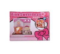 DIY Dollhouse Kit - Miniature Wooden House, Tiny DIY Model, Includes Music Box & Furniture, Enhances Creativity & Social Skills, Family & Teen Activity