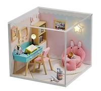 Diy Dollhouse Wooden Furniture Kit Combinable Colorful Building Model Miniature Dollhouse Handmade Holiday Birthday Creative Gift Collectible With Dust Cover