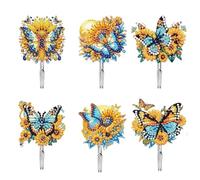 DIY Dot Diamond Hook Wall Hooks Diamond Art Painting Creative Design Acrylic Wall Hooks Command Hooks Adhesive Hooks for Bathroom Kitchen Towel Hanging Hook Behind Metal Door-Butterfly