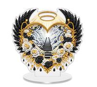 DIY Dot Diamond Irregular PET Desktop Ornaments for Adults, Diamonds Art Painting Home Decoration Ornaments for Home Office Decor (Single-Sided Diamond)-Stairway to Heaven