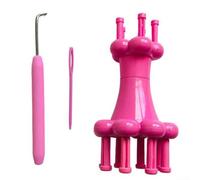 Diy DoubleHead Braiding Tool for Bobbin Braiding Machine with Forging Die Technology Includes Thread Hook and Needle for Crafting Yarn Accessories