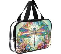 DIY Dragonfly Diamond Art Rhinestone Makeup Bag Transparent PVC Storage Pack (XHZ018)